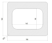 Frässchablone für AH8708 (Contour)